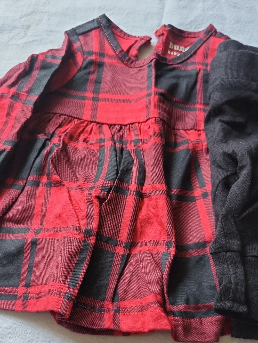 Burt's Bees Baby Red & Black Plaid Pullover Dress